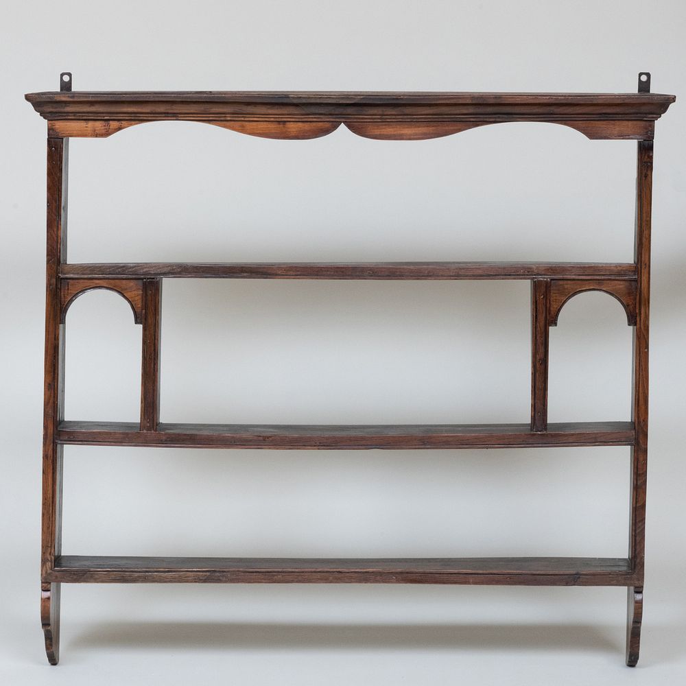 Appraisal: French Provincial Oak Hanging Shelf x x in Gracious Living