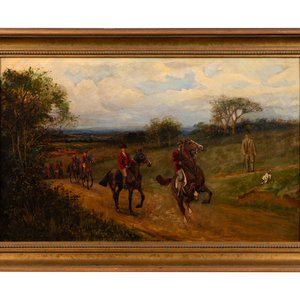 Appraisal: H Whittaker Reville British th Century Morning Hack oil on