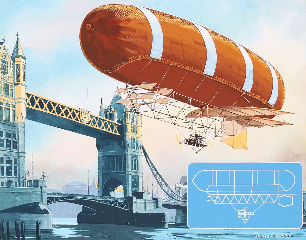 Appraisal: Charles Knotek - British Airship Charles A Knotek American -