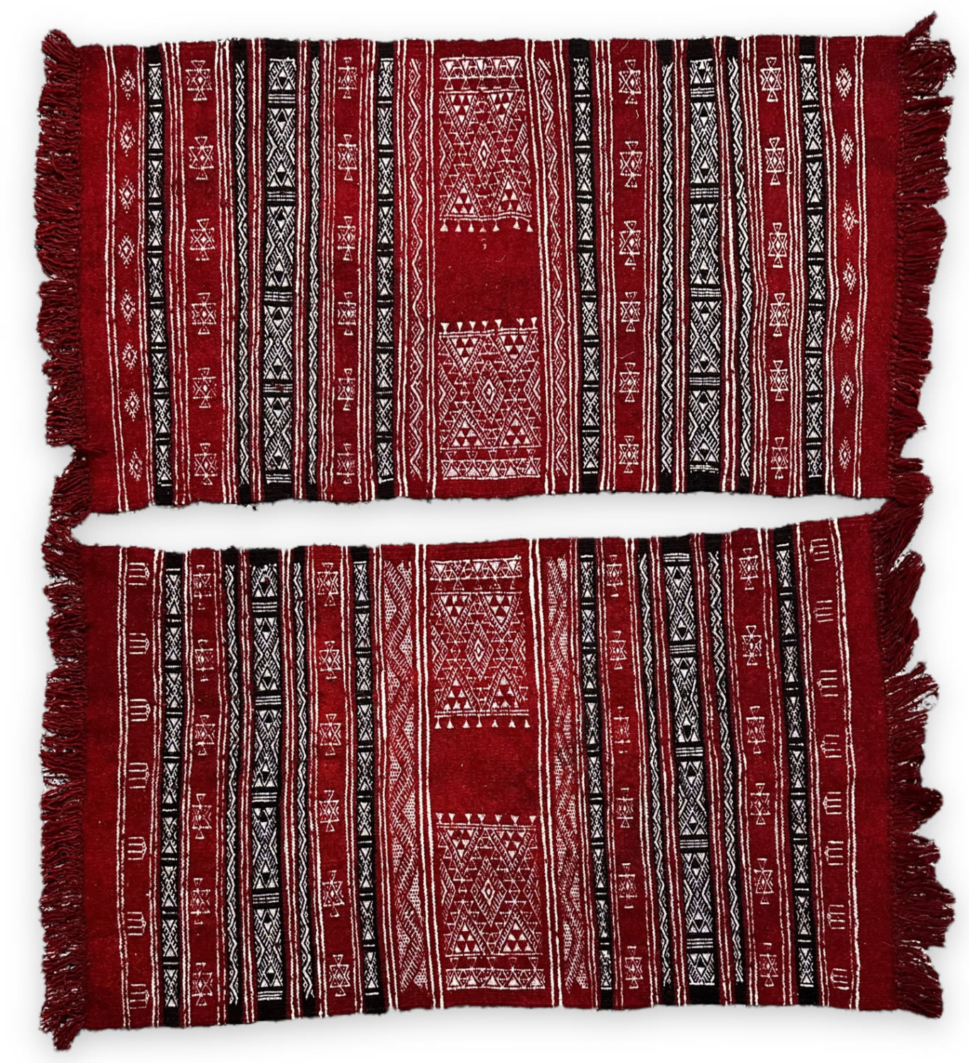 Appraisal: Tunisian x Handmade RugsBoth in good vintage condition with little