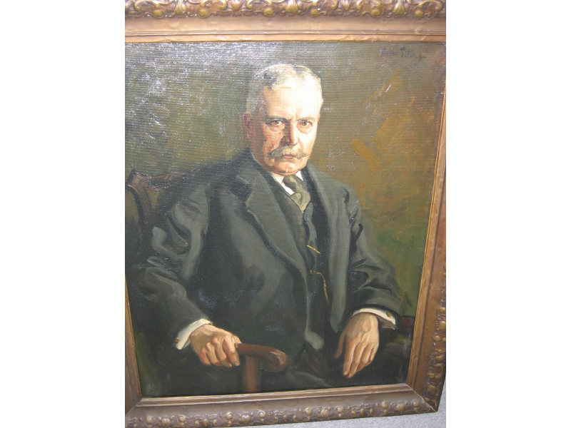 Appraisal: WALTER TITTLE AMERICAN - Portrait of a gentleman oil on