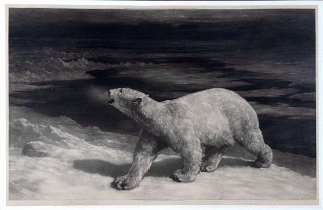 Appraisal: Herbert Dicksee - - 'Polar Night' lithograph signed in pencil