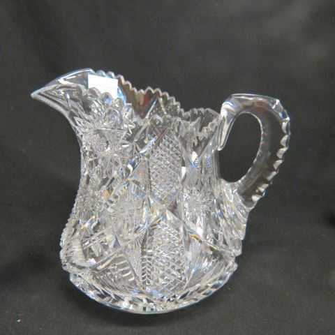 Appraisal: Libbey Cut Glass Pitcher juice or cider shape fancy cut