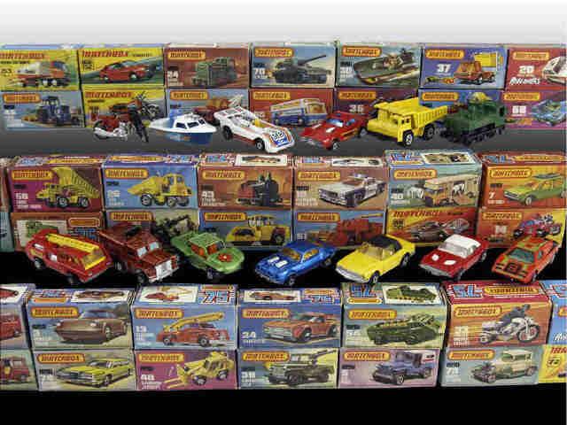 Appraisal: Lot of Matchbox Vehicle Toys with Orig Boxes Description Mostly