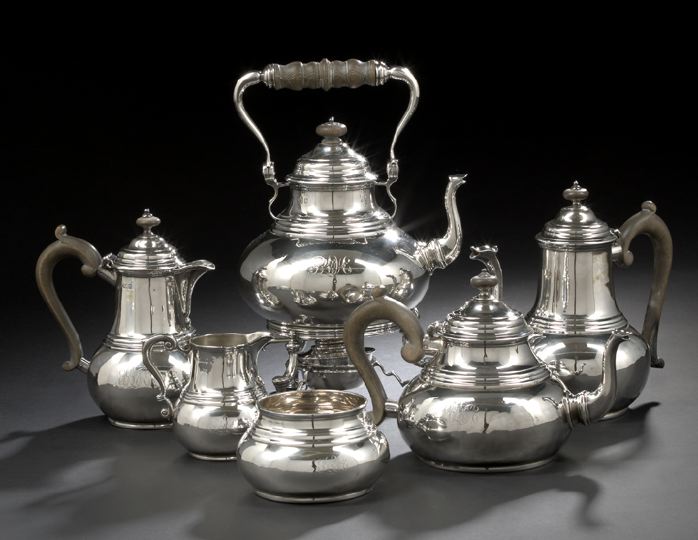 Appraisal: Six-Piece George V Britannia Standard Silver Coffee-and-Tea Set hallmarked London