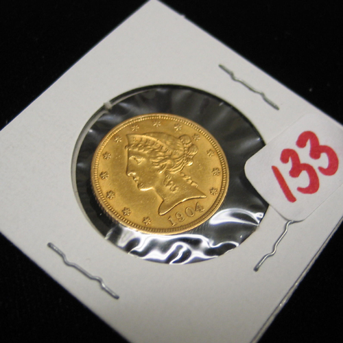 Appraisal: U S FIVE DOLLAR GOLD PIECE Liberty head type variety