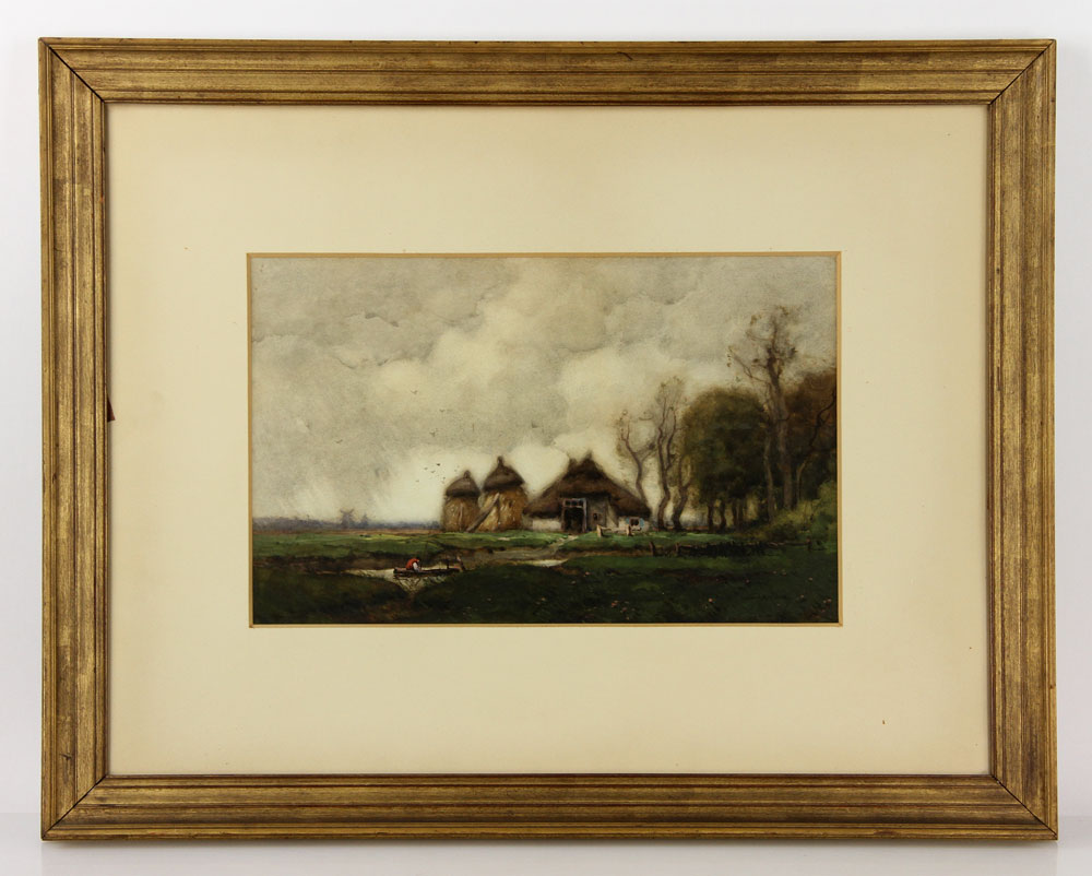 Appraisal: - Landscape W C Landscape watercolor signed Walter C Hartson