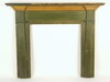 Appraisal: MANTEL - th C diminutive Federal pine mantel in old