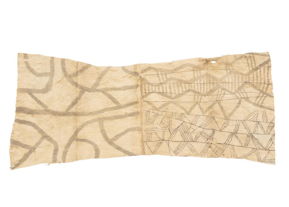 Appraisal: Nine African Paint-Decorated Textiles incl cotton examples from Senufo Peoples