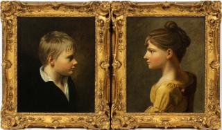 Appraisal: BARON GERARD OIL ON CANVAS PAIR BARON GERARD OIL ON