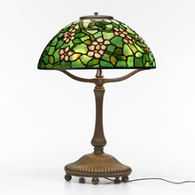 Appraisal: Tiffany Studios APPLE BLOSSOM TABLE LAMP USA c leaded glass