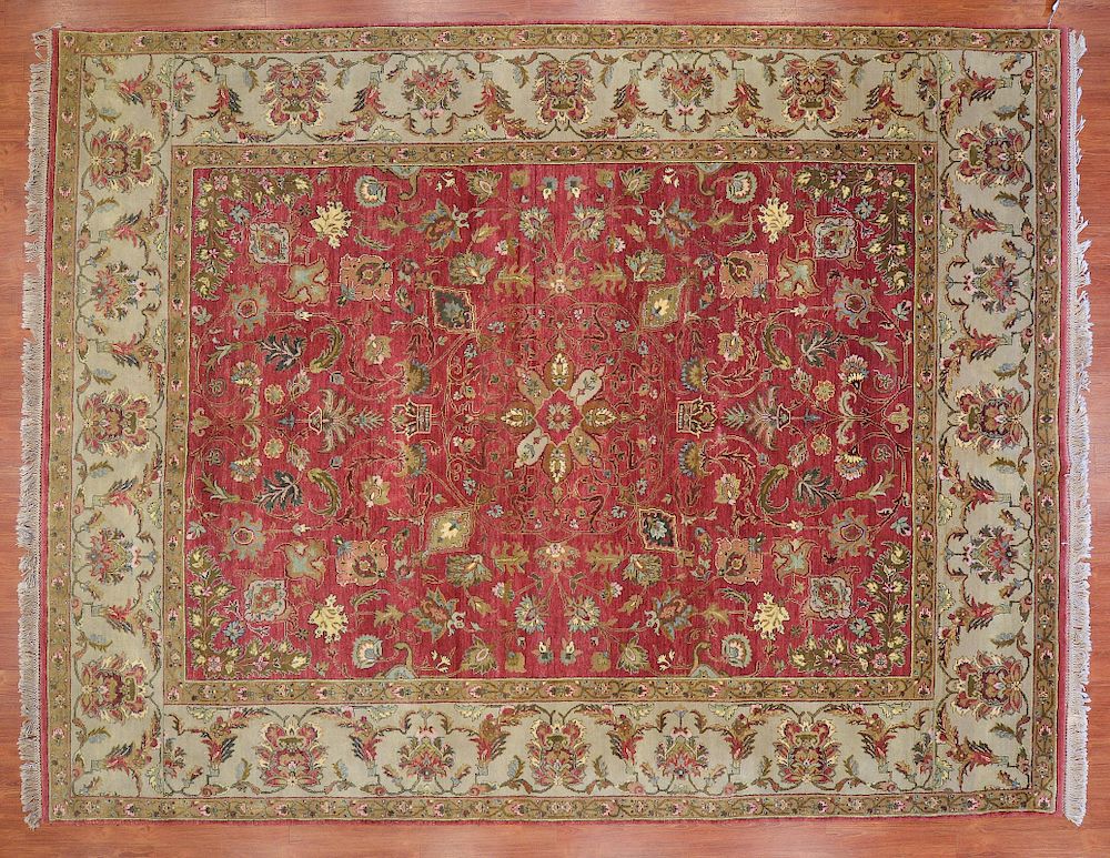 Appraisal: Indo Agra carpet approx x India modern Condition Needs to