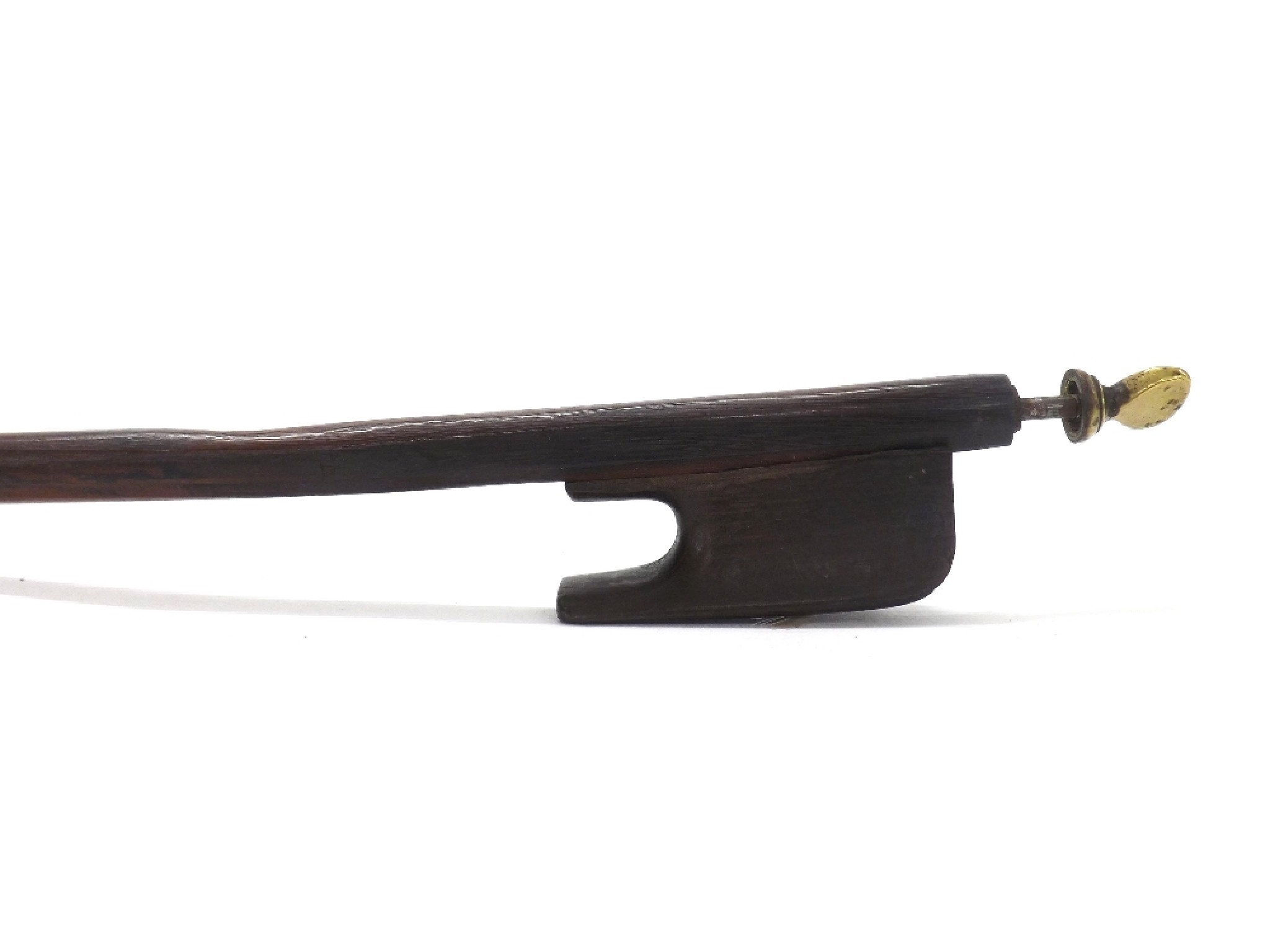 Appraisal: Old double bass bow unstamped gm