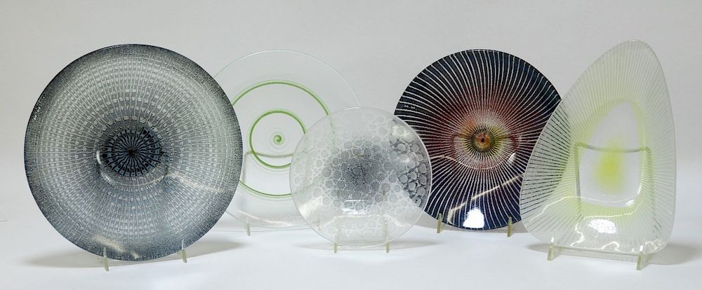 Appraisal: PC Maurice Heaton MCM Modern Art Glass Group United States