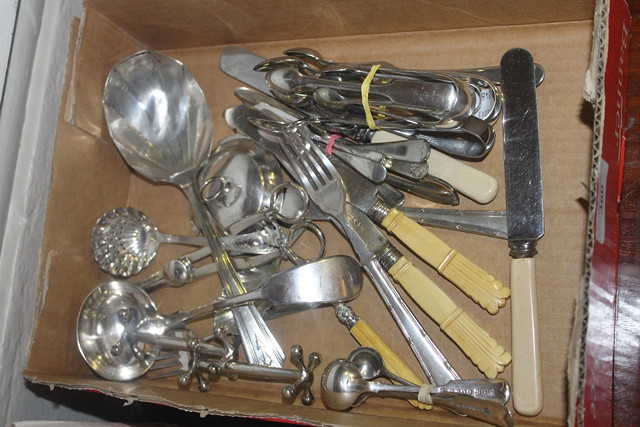 Appraisal: A SMALL COLLECTION OF MISCELLANEOUS PLATED WARE including sets of