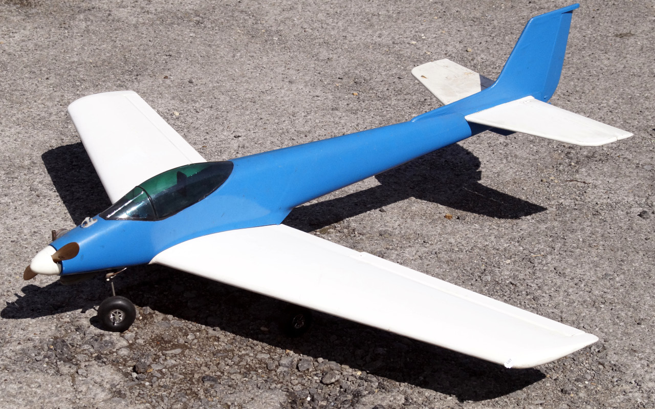 Appraisal: A radio controlled airplane with engine marked MERCO wingspan cm