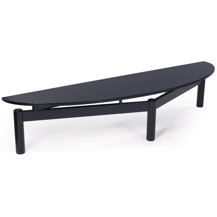 Appraisal: Vico Magistretti Sinbad coffee table by Cassina narrow form with