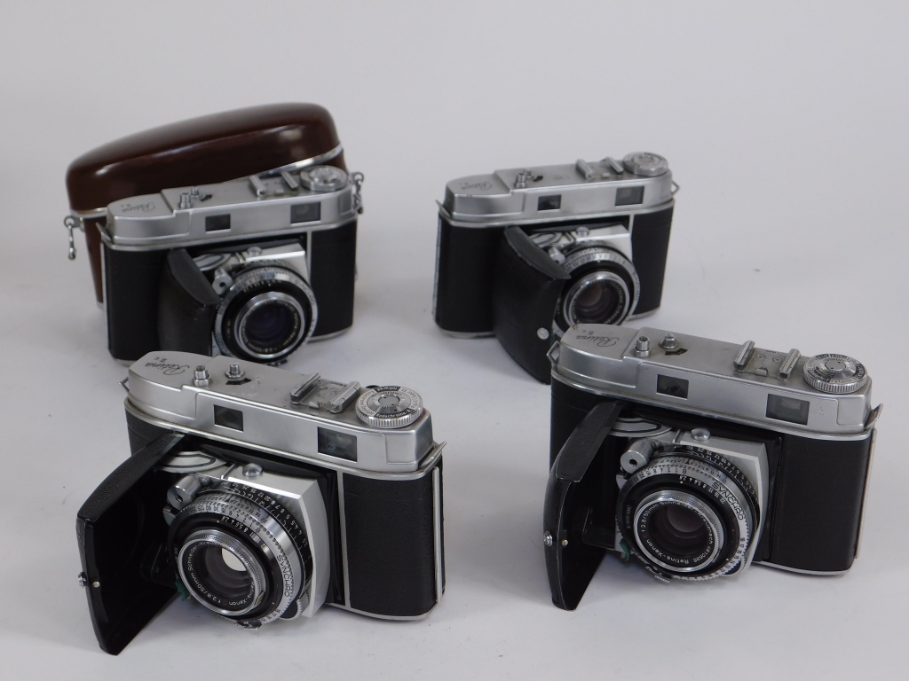 Appraisal: GROUP OF KODAK RETINA IIC FOLDING CAMERAS Group of Kodak