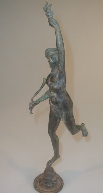 Appraisal: After Giambologna A thC bronze figure depicting Aurora cm high