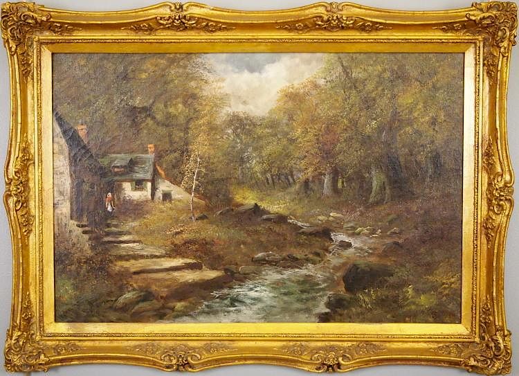 Appraisal: H Cooper landscape H Cooper British n d Oil on