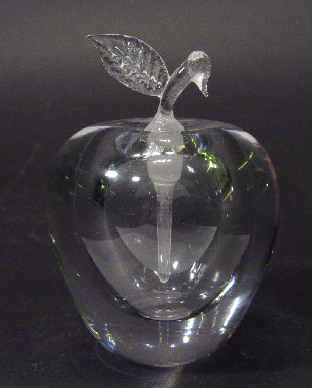 Appraisal: Caithness clear glass scent bottle in the form of an