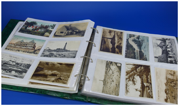 Appraisal: Postcard Album large collection of early twentieth century postcards mainly