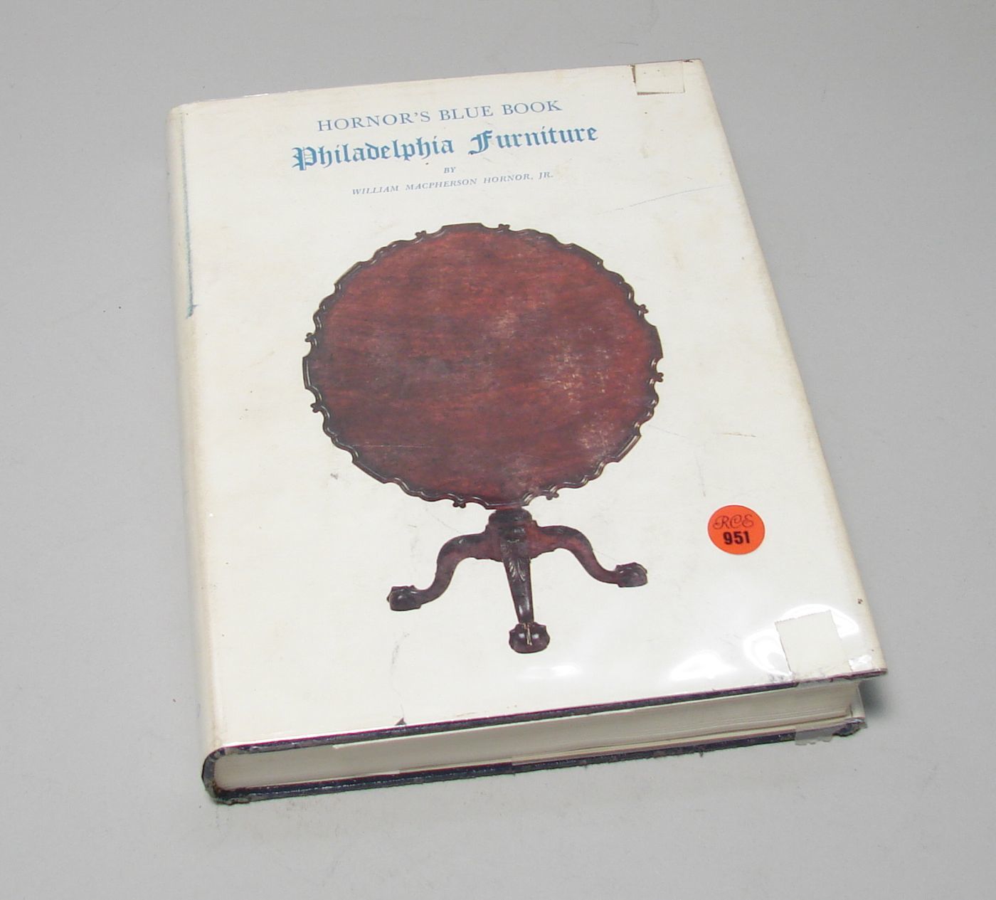 Appraisal: FURNITURE-PHILADELPHIA Hornor W M Jr Hornor's Blue Book of Philadelphia