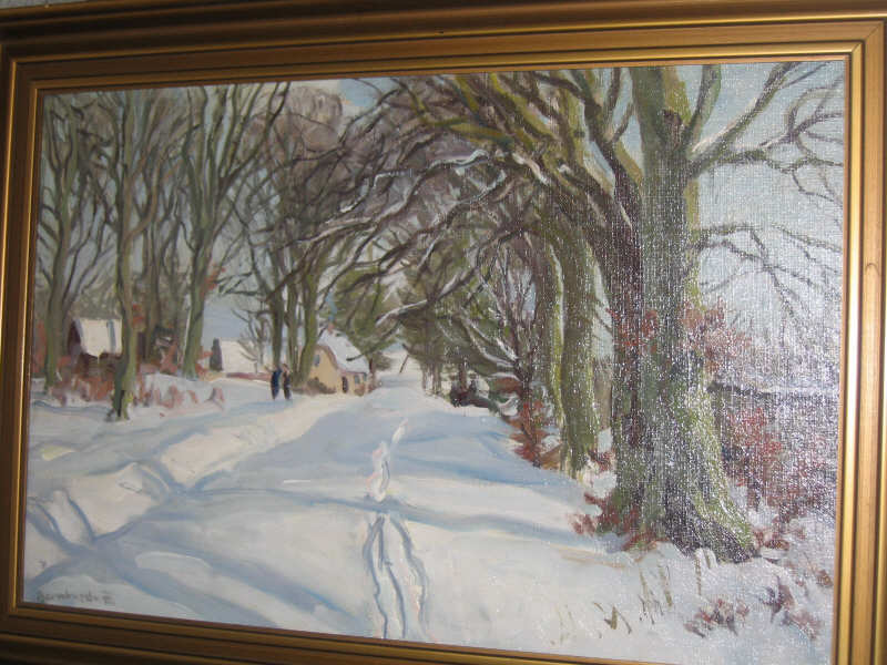 Appraisal: AAGE BERNHARDT FREDERIKSEN DANISH - Winter Landscape oil on canvas