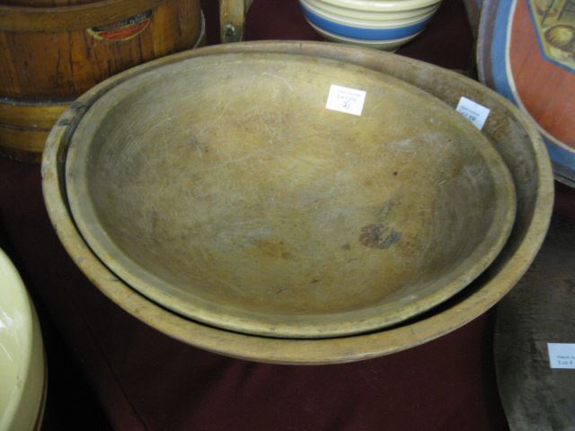 Appraisal: Early Wooden Dough Bowls