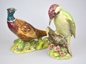 Appraisal: Two Beswick models of birds - Woodpecker no A and