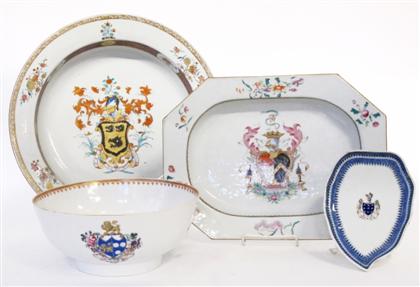 Appraisal: Chinese Export porcelain armorial table wares late th early th