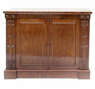 Appraisal: English Regency Mahogany Server th Century two door server L