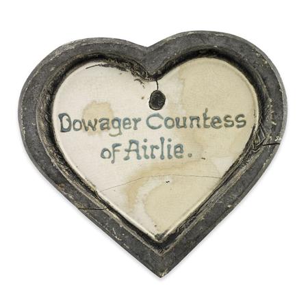 Appraisal: WEMYSS RARE GARDEN MARKER CIRCA of heart shape inscribed by