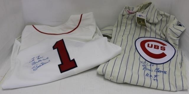 Appraisal: HALL OF FAME BASEBALL JERSEYS ONE IS MITCHELL NESS THE