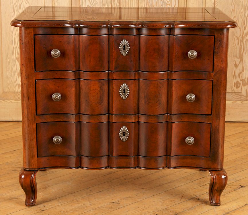 Appraisal: THREE DRAWER NIGHT STAND OR COMMODE BY BAKER A three