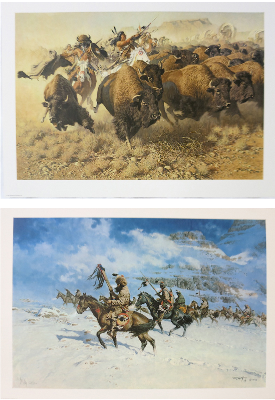 Appraisal: FRANK McCARTHY TWO OFF-SET LITHOGRAPHS New York Arizona - Snow