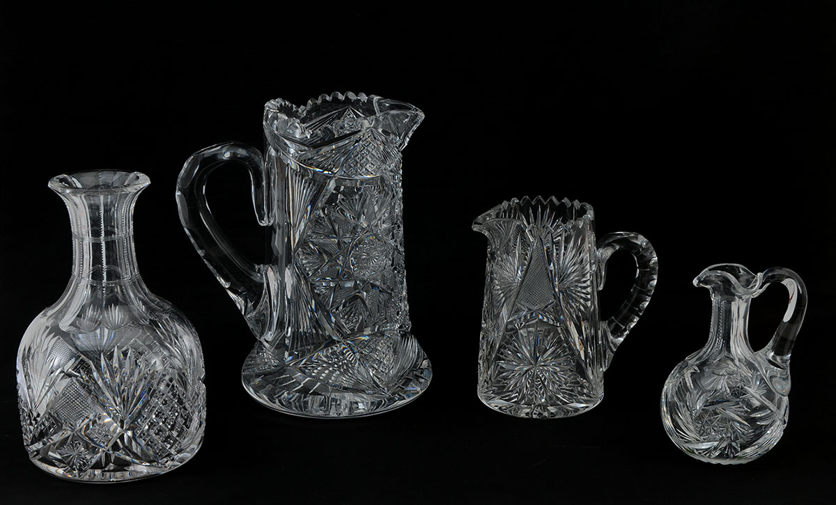 Appraisal: PIECE ESTATE COLLECTION CUT GLASS An assembled collection of pieces