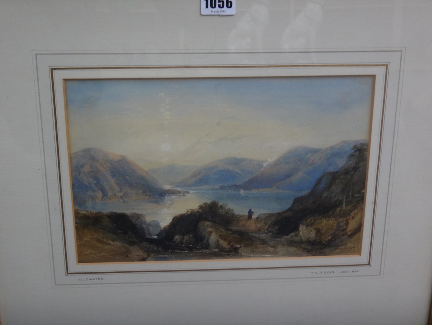 Appraisal: Thomas Colman Dibdin - Ullswater watercolour signed inscribed and dated