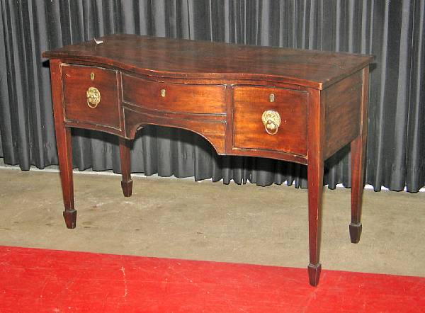 Appraisal: A Regency mahogany gentleman's dressing stand first half th century