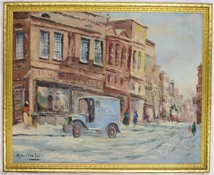 Appraisal: M CARLTON-WHITE OIL ON CANVAS New York th century Winter