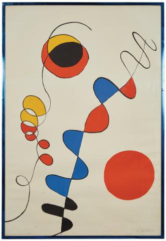 Appraisal: Alexander Calder COMPOSITION Color lithograph signed and numbered in pencil