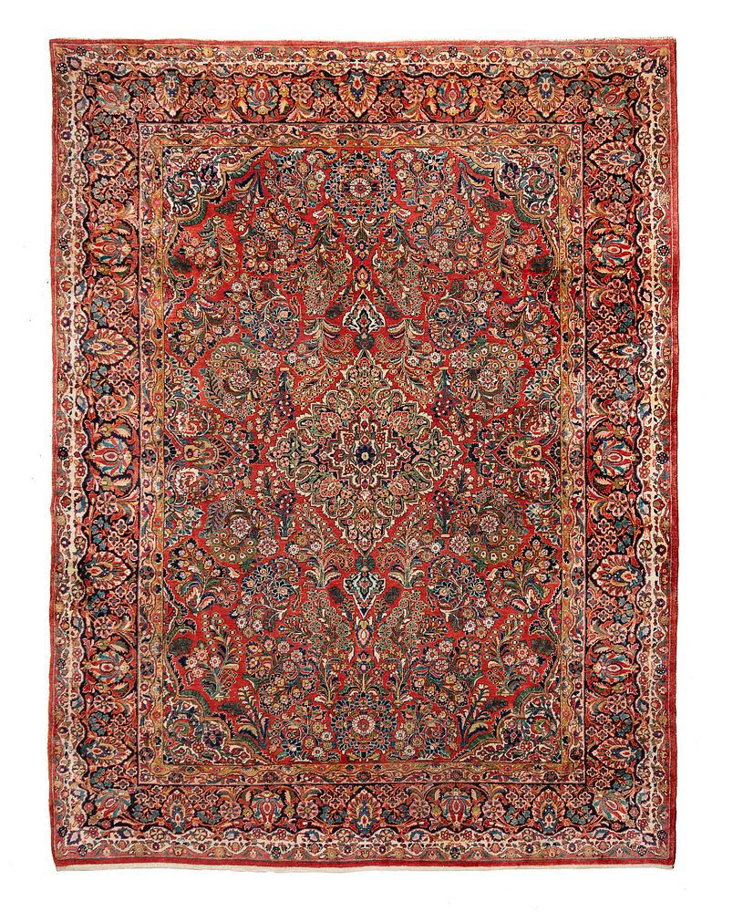 Appraisal: A Kirman Wool Rug A Kirman Wool Rug Mid- th