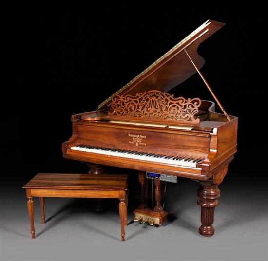 Appraisal: Steinway Sons rosewood cased concert grand piano Serial No dated