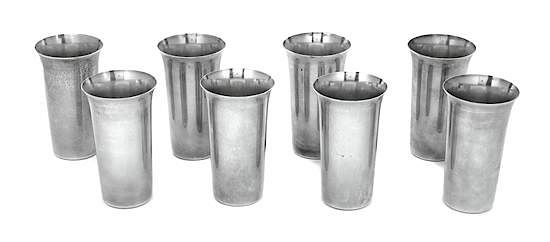 Appraisal: A Set of Eight American Silver Cups Manchester Silver Co