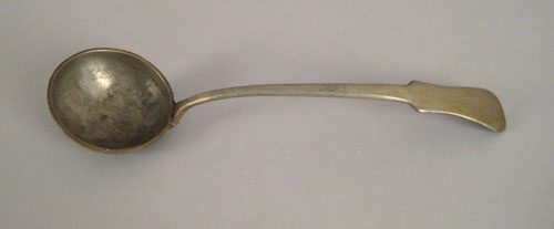 Appraisal: Philadelphia pewter ladle ca bearing the touch of John Harrison