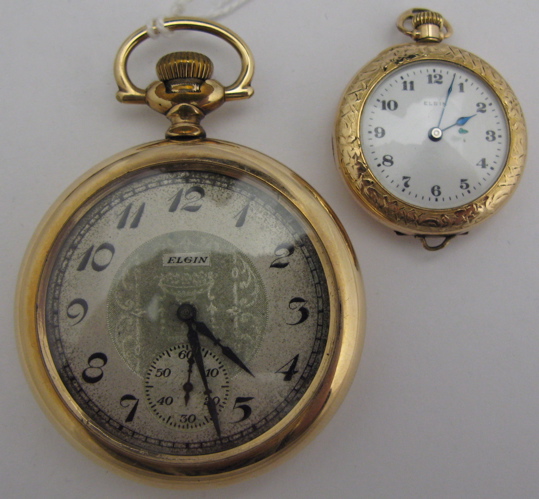 Appraisal: FOUR AMERICAN OPENFACE POCKET WATCHES American Waltham model size jewels