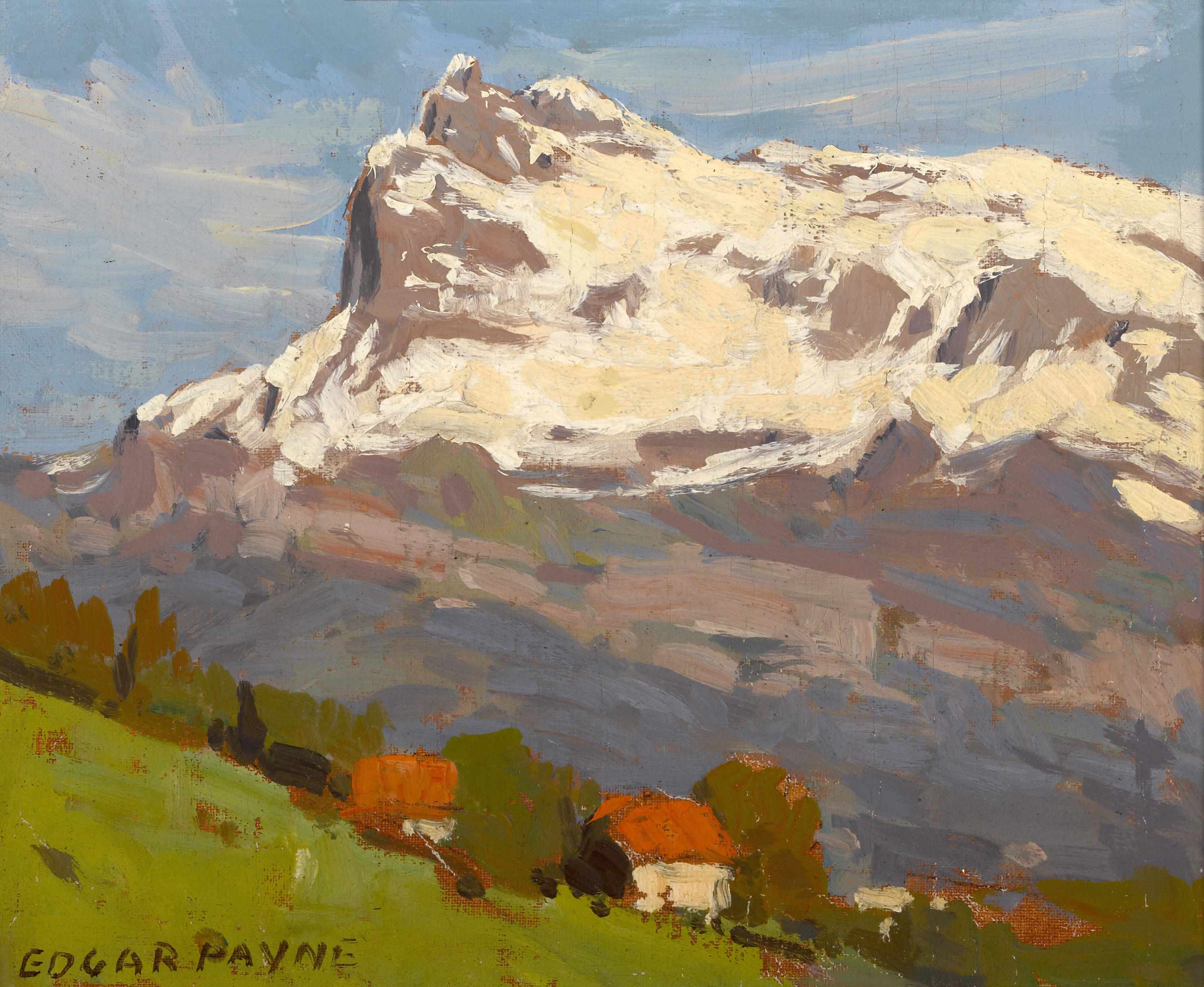 Appraisal: Edgar Payne - Saint Gervais France signed 'Edgar Payne' lower