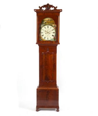 Appraisal: An eight-day longcase clock J Gibson Kilwinning decorated seasons and