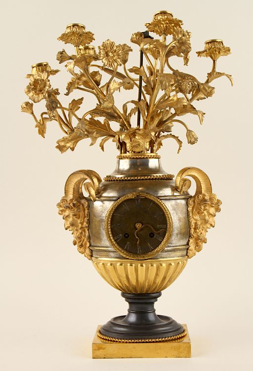 Appraisal: FRENCH PICKARD PUNANT BRONZE MANTLE CLOCK A nineteenth century French