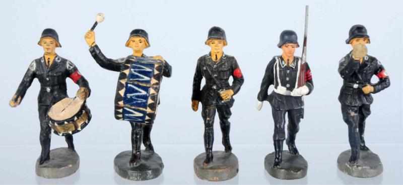 Appraisal: Lot of Elastolin cm SS Marchers Various SS figures as